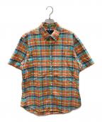 RALPH LAURENラルフローレン）の古着「チェックシャツ」｜オレンジ