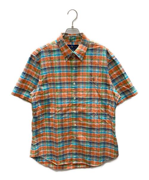 RALPH LAUREN（ラルフローレン）RALPH LAUREN (ラルフローレン) チェックシャツ オレンジ サイズ:XLの古着・服飾アイテム