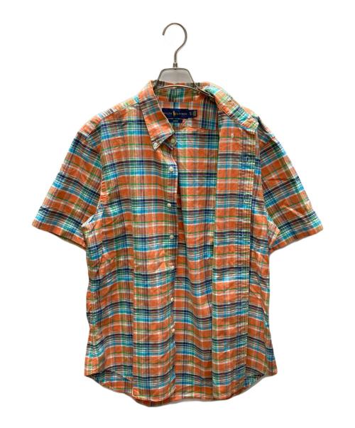 RALPH LAUREN（ラルフローレン）RALPH LAUREN (ラルフローレン) チェックシャツ オレンジ サイズ:XLの古着・服飾アイテム