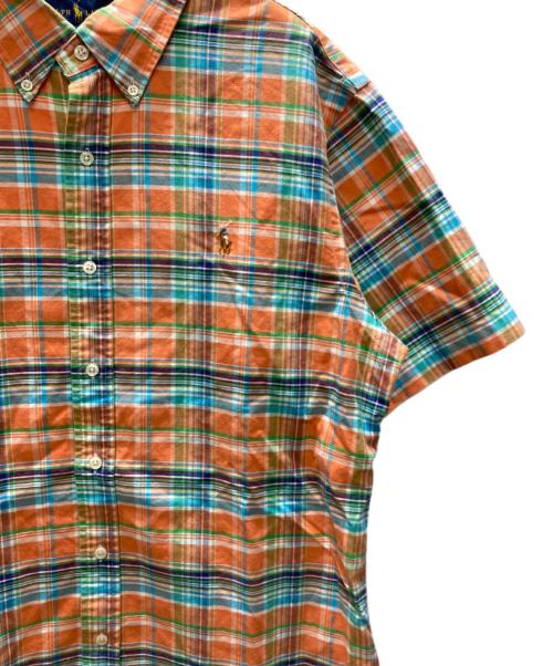 RALPH LAUREN（ラルフローレン）RALPH LAUREN (ラルフローレン) チェックシャツ オレンジ サイズ:XLの古着・服飾アイテム