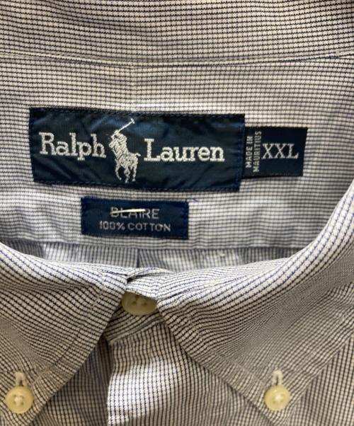 RALPH LAUREN（ラルフローレン）RALPH LAUREN (ラルフローレン) チェックシャツ ホワイト×ブラック サイズ:SIZE XXLの古着・服飾アイテム
