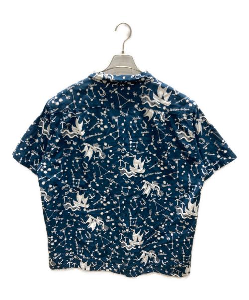 pataloha（パタロハ）pataloha (パタロハ) アロハシャツ ネイビー×ホワイト サイズ:XLの古着・服飾アイテム