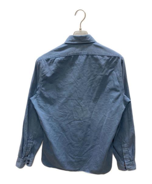 RRL（ダブルアールエル）RRL (ダブルアールエル) マチ付きワークシャツ ネイビー サイズ:Mの古着・服飾アイテム
