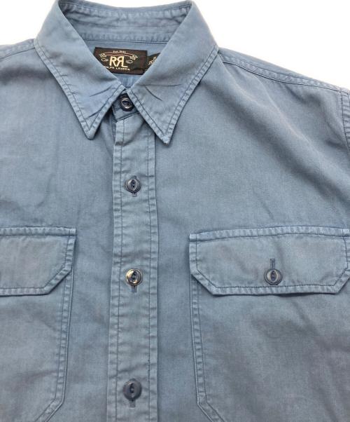 RRL（ダブルアールエル）RRL (ダブルアールエル) マチ付きワークシャツ ネイビー サイズ:Mの古着・服飾アイテム