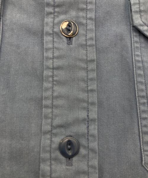 RRL（ダブルアールエル）RRL (ダブルアールエル) マチ付きワークシャツ ネイビー サイズ:Mの古着・服飾アイテム