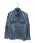 RRL（ダブルアールエル）の古着「マチ付きワークシャツ」｜ネイビー