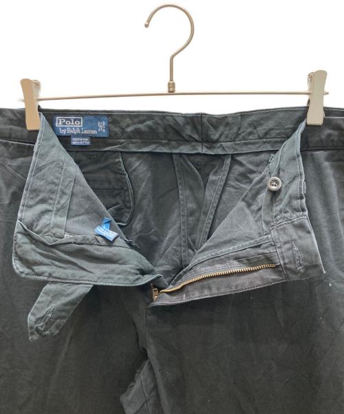 POLO RALPH LAUREN（ポロ・ラルフローレン）POLO RALPH LAUREN (ポロ・ラルフローレン) ポロチノ コットンパンツ ブラック サイズ:SIZE 42の古着・服飾アイテム