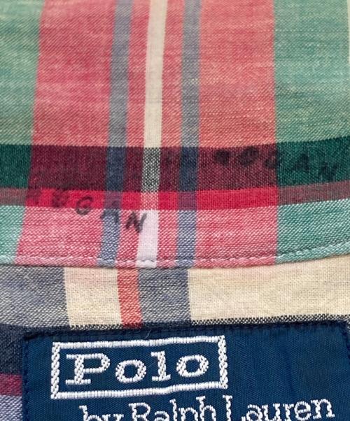 POLO RALPH LAUREN（ポロ・ラルフローレン）POLO RALPH LAUREN (ポロ・ラルフローレン) CALDWELL チェックオープンカラーシャツ マルチカラー サイズ:Mの古着・服飾アイテム