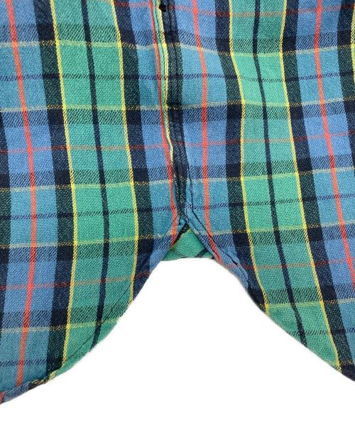 RRL（ダブルアールエル）RRL (ダブルアールエル) チンストチェックワークシャツ グリーン サイズ:SIZE Sの古着・服飾アイテム