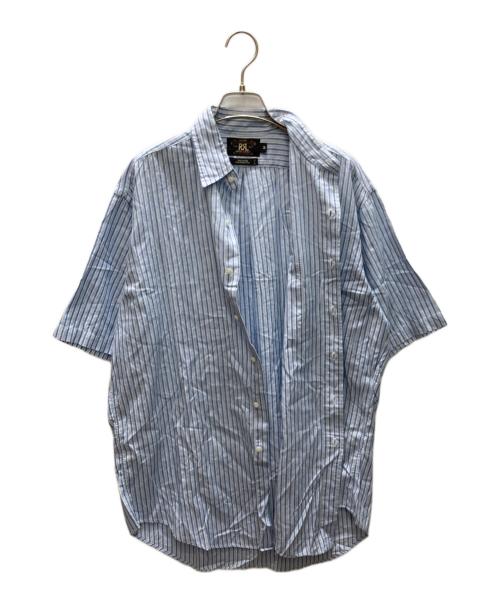 RRL（ダブルアールエル）RRL (ダブルアールエル) ストライプシャツ ブルー サイズ:Mの古着・服飾アイテム