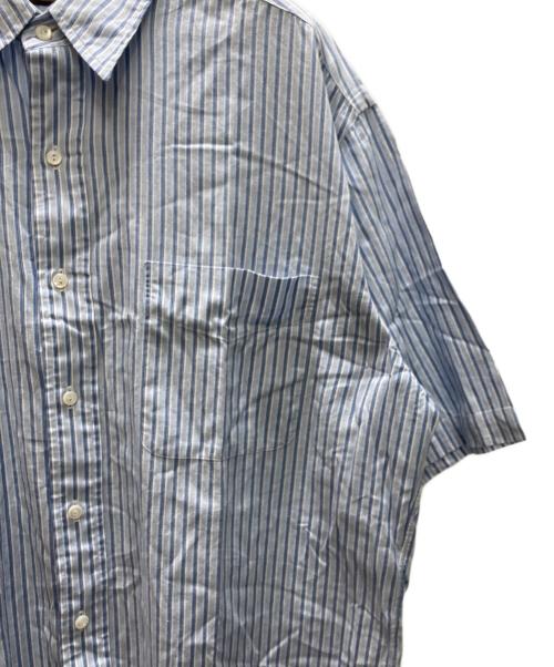 RRL（ダブルアールエル）RRL (ダブルアールエル) ストライプシャツ ブルー サイズ:Mの古着・服飾アイテム