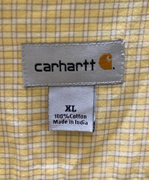 CarHartt（カーハート）CarHartt (カーハート) チェックシャツ イエロー サイズ:XLの古着・服飾アイテム
