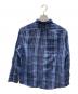 RALPH LAUREN (ラルフローレン) シルクリネンチェックシャツ ネイビー サイズ:XL：14000円