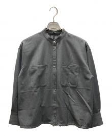 JOURNAL STANDARD（ジャーナルスタンダード）の古着「ウーリッシュツイルタックボリュームシャツ」｜グレー