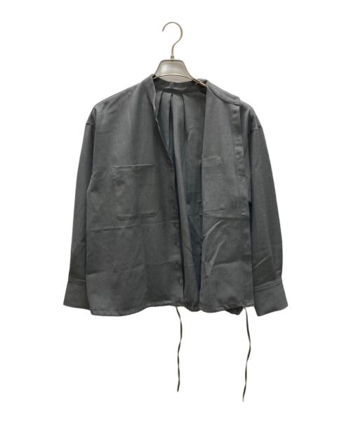 JOURNAL STANDARD（ジャーナルスタンダード）JOURNAL STANDARD (ジャーナルスタンダード) ウーリッシュツイルタックボリュームシャツ グレー サイズ:記載なしの古着・服飾アイテム