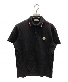MONCLER（モンクレール）の古着「MAGLIA POLO MANICA CORTA」｜ブラック