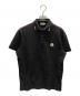 MONCLER（モンクレール）の古着「MAGLIA POLO MANICA CORTA」｜ブラック