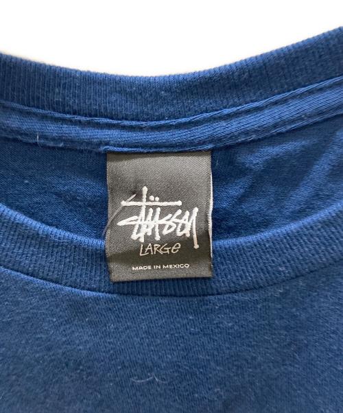stussy（ステューシー）stussy (ステューシー) プリントTシャツ ネイビー サイズ:LARGE 未使用品の古着・服飾アイテム