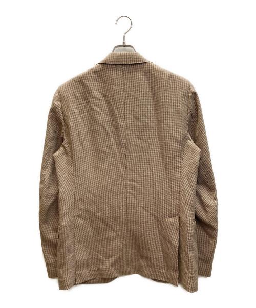 LARDINI（ラルディーニ）LARDINI (ラルディーニ) シルク混段返り3Bジャケット ベージュ サイズ:SIZE 48の古着・服飾アイテム