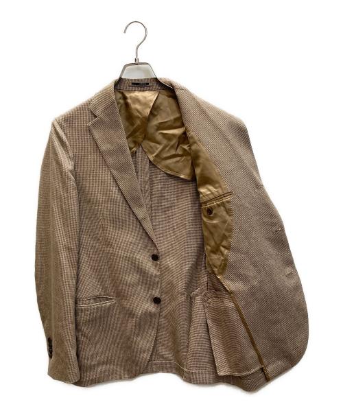 LARDINI（ラルディーニ）LARDINI (ラルディーニ) シルク混段返り3Bジャケット ベージュ サイズ:SIZE 48の古着・服飾アイテム