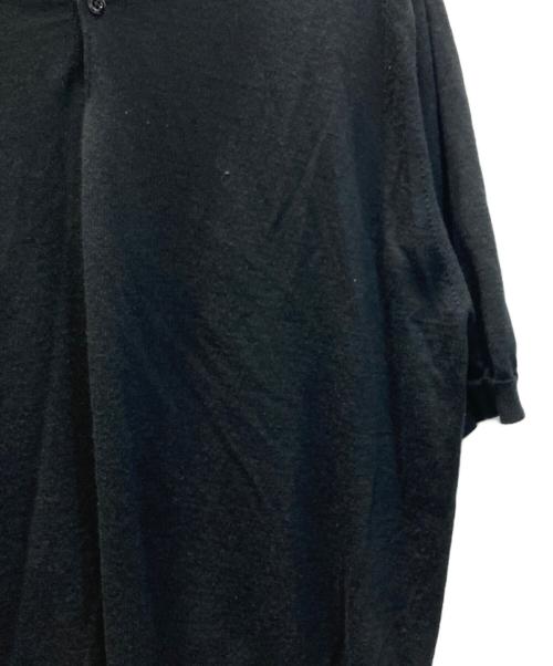 JOHN SMEDLEY（ジョンスメドレー）JOHN SMEDLEY (ジョンスメドレー) UNITED ARROWS (ユナイテッドアローズ) ニットポロシャツ ブラック サイズ:Lの古着・服飾アイテム