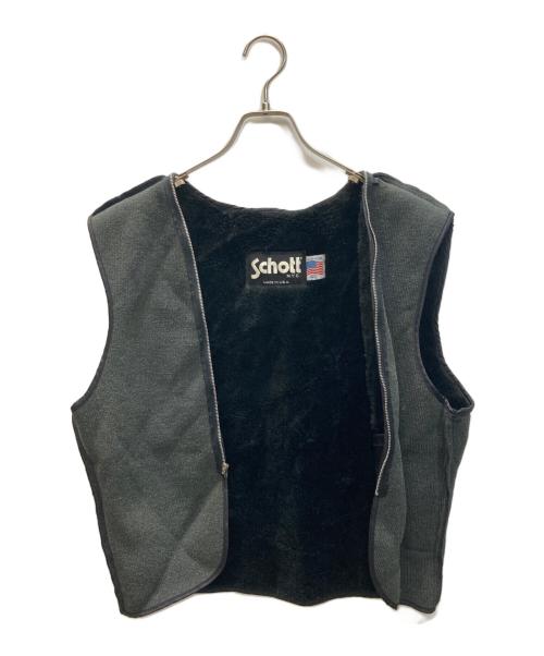 Schott（ショット）Schott (ショット) ボアライナー付き シングルライダースジャケット ブラック サイズ:Size  40の古着・服飾アイテム