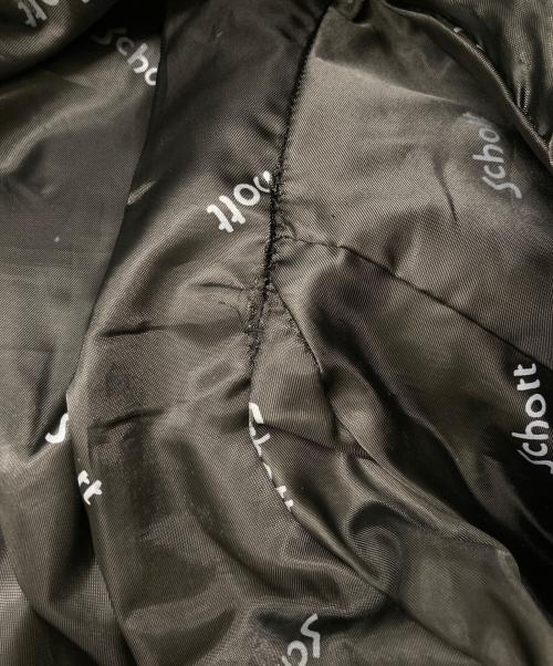 Schott（ショット）Schott (ショット) ボアライナー付き シングルライダースジャケット ブラック サイズ:Size  40の古着・服飾アイテム