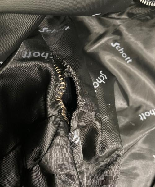 Schott（ショット）Schott (ショット) ボアライナー付き シングルライダースジャケット ブラック サイズ:Size  40の古着・服飾アイテム