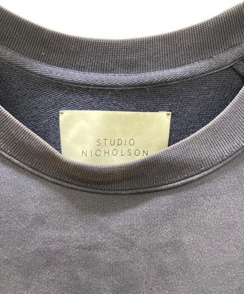 STUDIO NICHOLSON（スタジオ ニコルソン）STUDIO NICHOLSON (スタジオ ニコルソン) LAST FLEECEBACK ラグランスウェット ネイビー サイズ:SIZE Mの古着・服飾アイテム