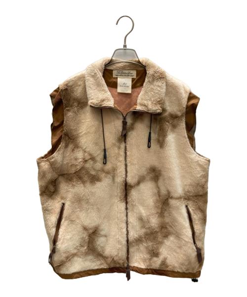 REMI RELIEF（レミレリーフ）REMI RELIEF (レミレリーフ) タイダイ染めボアベスト ベージュ サイズ:size　Mの古着・服飾アイテム