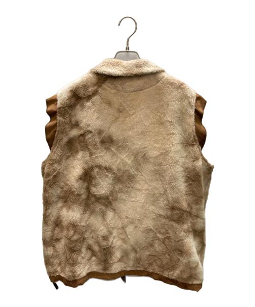 REMI RELIEF（レミレリーフ）REMI RELIEF (レミレリーフ) タイダイ染めボアベスト ベージュ サイズ:size　Mの古着・服飾アイテム