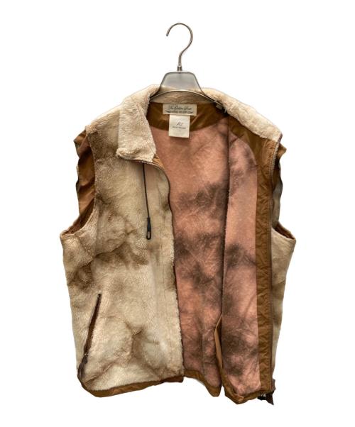REMI RELIEF（レミレリーフ）REMI RELIEF (レミレリーフ) タイダイ染めボアベスト ベージュ サイズ:size　Mの古着・服飾アイテム