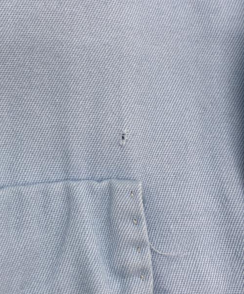 Manhattan（マンハッタン）Manhattan (マンハッタン) レーヨンギャバジンオープンカラーシャツ ブルー サイズ:Sの古着・服飾アイテム