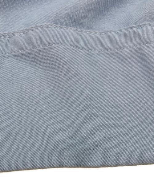 Manhattan（マンハッタン）Manhattan (マンハッタン) レーヨンギャバジンオープンカラーシャツ ブルー サイズ:Sの古着・服飾アイテム