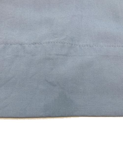 Manhattan（マンハッタン）Manhattan (マンハッタン) レーヨンギャバジンオープンカラーシャツ ブルー サイズ:Sの古着・服飾アイテム