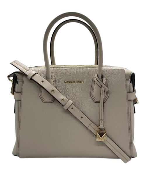 MICHAEL KORS（マイケルコース）MICHAEL KORS (マイケルコース) MERCER ベルテッド ミディアム サッチェル ベージュ サイズ:下記参照の古着・服飾アイテム