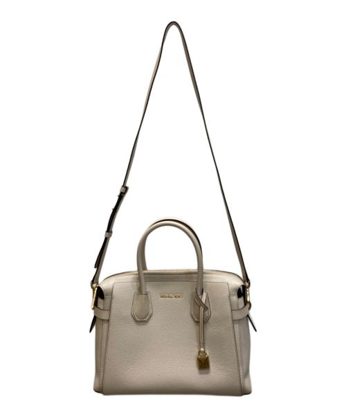 MICHAEL KORS（マイケルコース）MICHAEL KORS (マイケルコース) MERCER ベルテッド ミディアム サッチェル ベージュ サイズ:下記参照の古着・服飾アイテム
