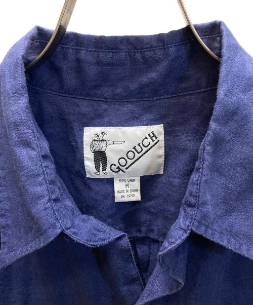 GOOUCH（グーチ）GOOUCH (グーチ) リネンシャツ ネイビー サイズ:SIZE Mの古着・服飾アイテム