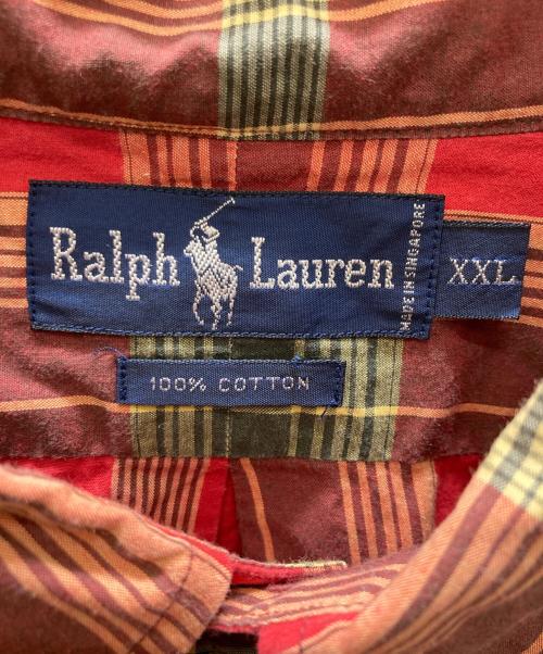 RALPH LAUREN（ラルフローレン）RALPH LAUREN (ラルフローレン) チェックシャツ レッド サイズ:SIZE XXLの古着・服飾アイテム
