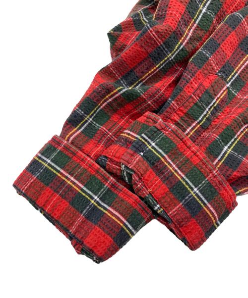 RALPH LAUREN（ラルフローレン）RALPH LAUREN (ラルフローレン) シアサッカーチェックシャツ レッド サイズ:SIZE XLの古着・服飾アイテム