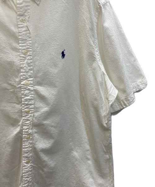 RALPH LAUREN（ラルフローレン）RALPH LAUREN (ラルフローレン) シアサッカーシャツ ホワイト サイズ:XLの古着・服飾アイテム