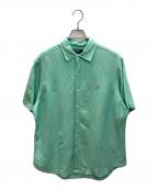 POLO RALPH LAURENポロ・ラルフローレン）の古着「リネンシルクシャツ」｜グリーン