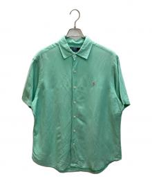 POLO RALPH LAUREN（ポロ・ラルフローレン）の古着「リネンシルクシャツ」｜グリーン