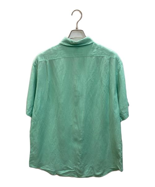 POLO RALPH LAUREN（ポロ・ラルフローレン）POLO RALPH LAUREN (ポロ・ラルフローレン) リネンシルクシャツ グリーン サイズ:Lの古着・服飾アイテム