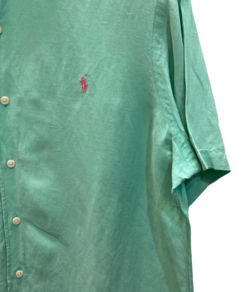 POLO RALPH LAUREN（ポロ・ラルフローレン）POLO RALPH LAUREN (ポロ・ラルフローレン) リネンシルクシャツ グリーン サイズ:Lの古着・服飾アイテム