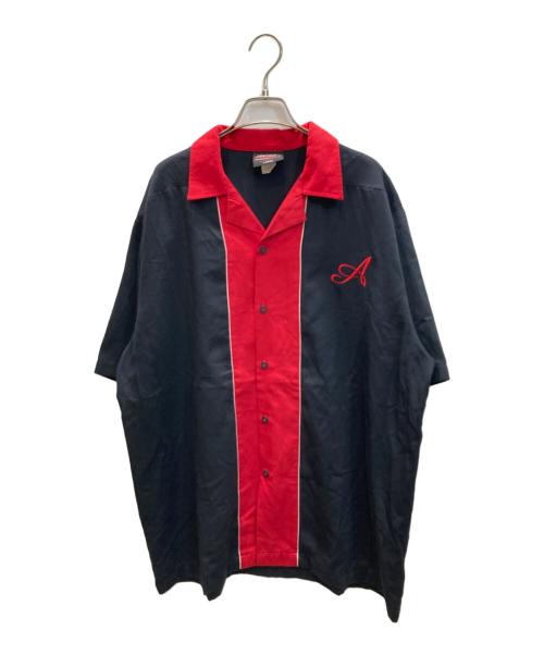 Hilton（ヒルトン）Hilton (ヒルトン) ボーリングシャツ レッド×ブラック サイズ:LARGEの古着・服飾アイテム