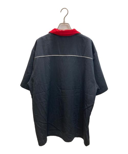 Hilton（ヒルトン）Hilton (ヒルトン) ボーリングシャツ レッド×ブラック サイズ:LARGEの古着・服飾アイテム
