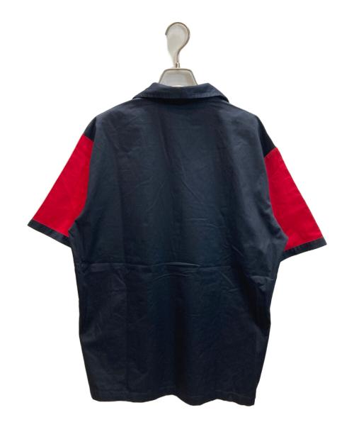 Hilton（ヒルトン）Hilton (ヒルトン) ボーリングシャツ レッド×ブラック サイズ:Mの古着・服飾アイテム