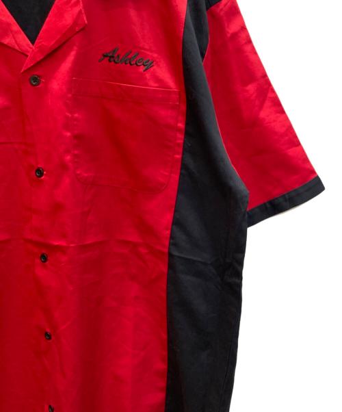 Hilton（ヒルトン）Hilton (ヒルトン) ボーリングシャツ レッド×ブラック サイズ:Mの古着・服飾アイテム