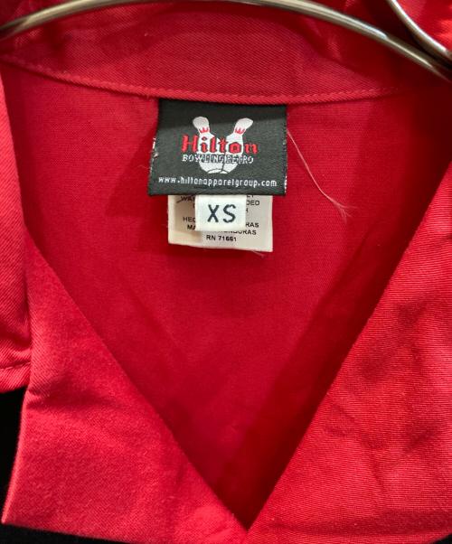 Hilton（ヒルトン）Hilton (ヒルトン) ボーリングシャツ レッド×ブラック サイズ:SIZE XSの古着・服飾アイテム